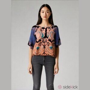 Tyche Bell Sleeve Crop Top Small